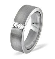 The Diamond Store.co.uk LADIES PALLADIUM DIAMOND WEDDING RING 0.12CT G/VS