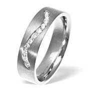 The Diamond Store.co.uk LADIES PALLADIUM DIAMOND WEDDING RING 0.20CT G/VS