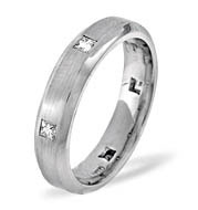 The Diamond Store.co.uk LADIES PALLADIUM DIAMOND WEDDING RING 0.28CT H/SI