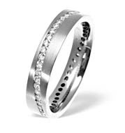 The Diamond Store.co.uk LADIES PALLADIUM DIAMOND WEDDING RING 0.55CT G/VS