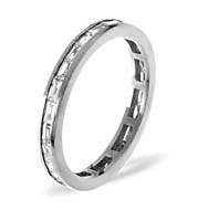 The Diamond Store.co.uk LILY 18KW DIAMOND FULL ETERNITY RING 1.00CT G/VS