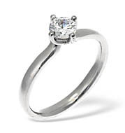 The Diamond Store.co.uk LILY 18KW DIAMOND SOLITAIRE RING 0.25CT G/VS
