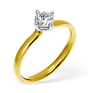 The Diamond Store.co.uk LILY 18KY DIAMOND SOLITAIRE RING 0.25CT G/VS