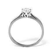 The Diamond Store.co.uk LOW SET CHLOE 18KW DIAMOND SOLITAIRE RING 0.50CT H/SI