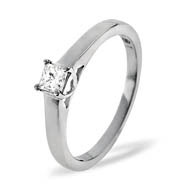 The Diamond Store.co.uk LUCY 18KW DIAMOND SOLITAIRE RING 0.25CT G/VS