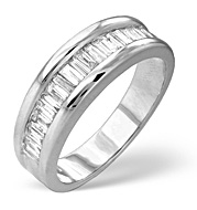 The Diamond Store.co.uk Mens Ring 1.00CT Diamond 9K White Gold