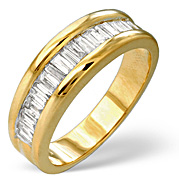 The Diamond Store.co.uk Mens Ring 1.00CT Diamond 9K Yellow Gold