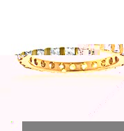 Olivia 18K H/Si Princess Cut Diamond Full Eternity Ring 1ct With Bar