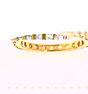 Olivia 18K H/Si Princess Cut Diamond Full Eternity Ring 1ct With Bar