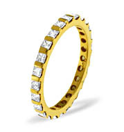 OLIVIA 18KY DIAMOND FULL ETERNITY RING 1.00CT G/VS