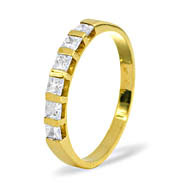 The Diamond Store.co.uk OLIVIA 18KY DIAMOND HALF ETERNITY RING 1.00CT G/VS