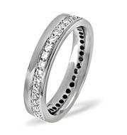 PALLADIUM DIAMOND WEDDING RING 0.38CT G/VS