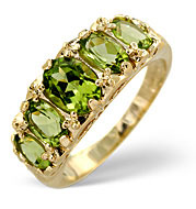 The Diamond Store.co.uk Peridot Ring 9K Yellow Gold