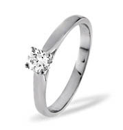 PETRA 18KW DIAMOND SOLITAIRE RING 0.33CT PK