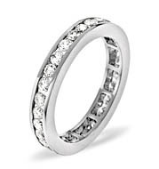 The Diamond Store.co.uk RAE 18KW DIAMOND FULL ETERNITY RING 2.00CT H/SI