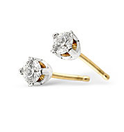 The Diamond Store.co.uk Single Stud Earring in 9K White Gold