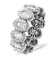 The Diamond Store.co.uk SOPHIE 18KW DIAMOND FULL ETERNITY RING 1.50CT G/VS