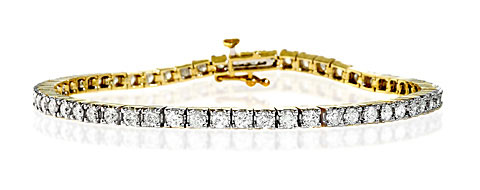 The Diamond Store.co.uk Tennis Bracelet 1.00CT Diamond 9K Yellow Gold