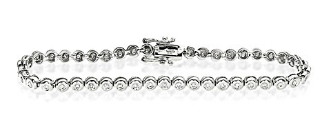 The Diamond Store.co.uk Tennis Bracelet 2.00CT Diamond 9K White Gold