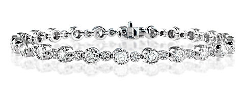 The Diamond Store.co.uk Tennis Bracelet 3.50CT Diamond 18KW