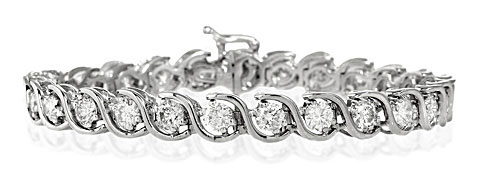 The Diamond Store.co.uk Tennis Bracelet 7.00CT Diamond 18KW
