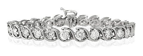Tennis Bracelet 7.00CT Diamond 18KW