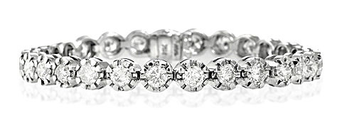 The Diamond Store.co.uk Tennis Bracelet 7.37CT Diamond 18KW