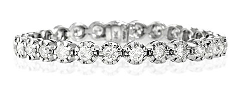 Tennis Bracelet 7.37CT Diamond 18KW