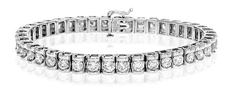 Tennis Bracelet 7.78CT Diamond 18KW