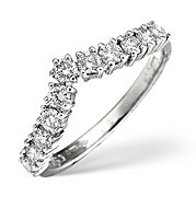 The Diamond Store.co.uk Wishbone Ring 0.67CT Diamond Platinum