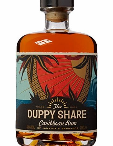 The Duppy Share Golden Caribbean Rum 70 cl