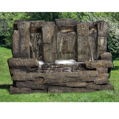 The Eiger Lit Water Feature