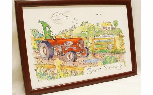 Garden Bean Novelty Cushion TV Lap Tray. `` Bean Farming ``