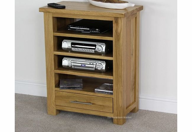 The Furniture Market London Solid Oak Hi Fi Media Stand
