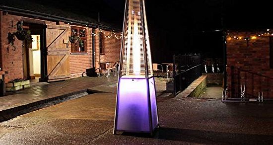 The Garden Furniture Centre Ltd Athena LED Plus Gas Patio Heater amp; Free Weather Cover