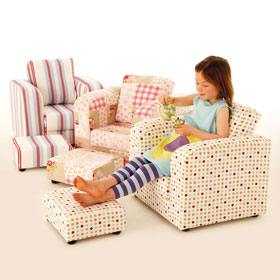 The Goldilocks Armchair with Footstool