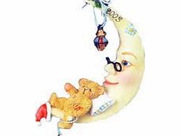 The Good Gift Company Cherished Teddies Bear Asleep On Moon hanging ornament dated 2003