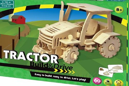 The Green Board Game Co. Build and Drive Tractor