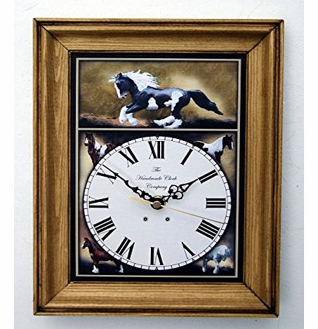 The Handmade Clock Company Irish Gypsy Cob Horse Clock Handmade in England