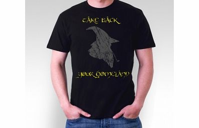 Hobbit Gandalf Homeland Black T-Shirt Large ZT