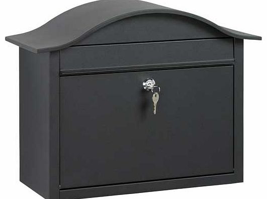 The House Nameplate Company Dublin Large Capacity Black Lockable Letter Box