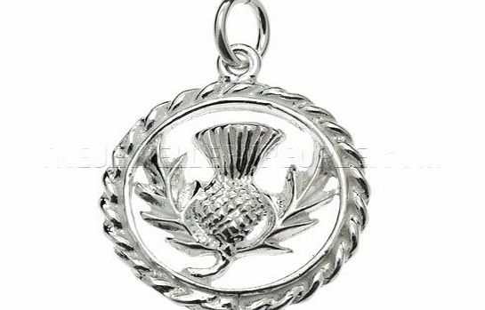 The Jewellery People Scottish Thistle Ring Silver Charm