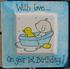 1st Birthday Hand Painted Personalised Plate -