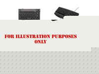 Large Black Lower Case Print Yellow Keyboard