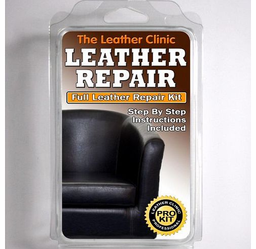 The Leather Clinic BLACK Leather Sofa 