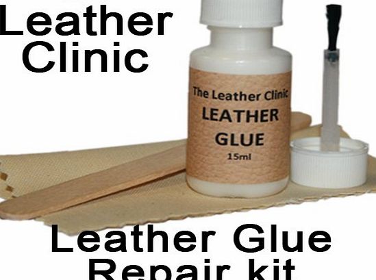 The Leather Clinic Leather Glue Repair Kit for Rips, Tears and Holes
