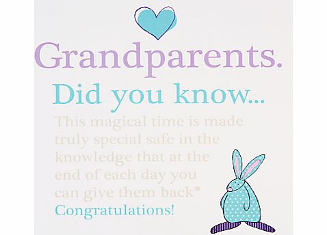 The Little Dog Laughed Grandparents New Baby Card