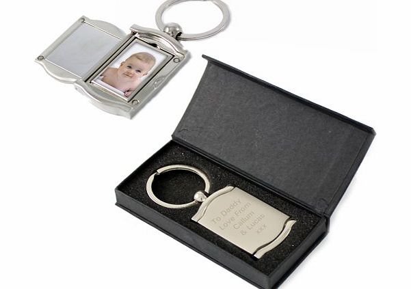 The Magical Gift Shop (TMGS) Personalised Engraved Photo Frame and Mirror Keyring