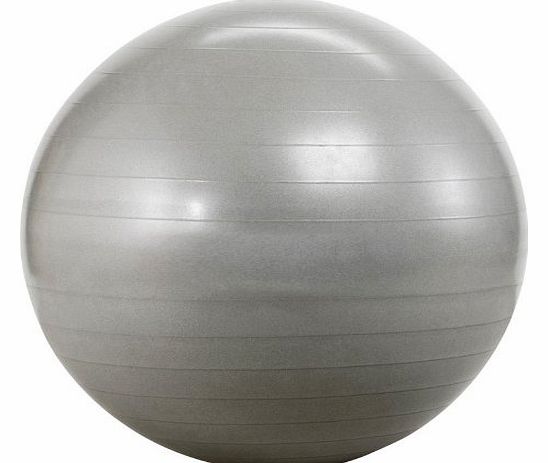 Anti Burst Fitness Ball 65cm SILVER & Dual Action Pump