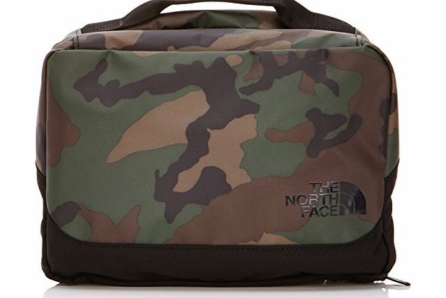 The North Face Base Camp Flat Dopp Travel Bag - Military Green Woodland Print/TNF Black, One Size